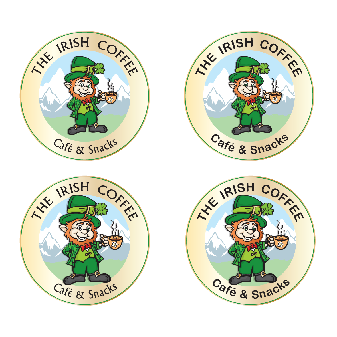 Logo Design by Samantha Ward Design for The Irish Coffee | Design #23683721