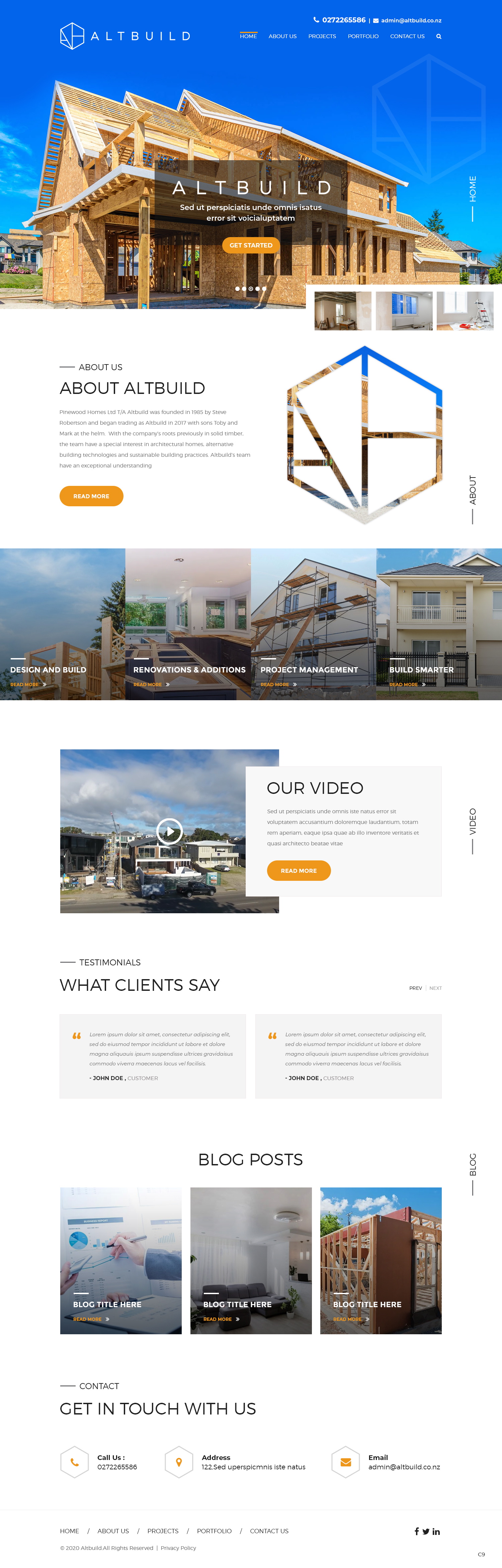 Wordpress Design by pb for Altbuild | Design #23627033