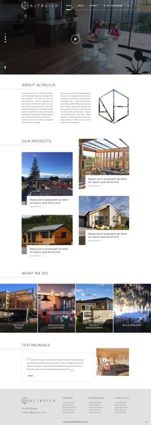 Design Wordpress par pb pour Altbuild | Design : #23627035