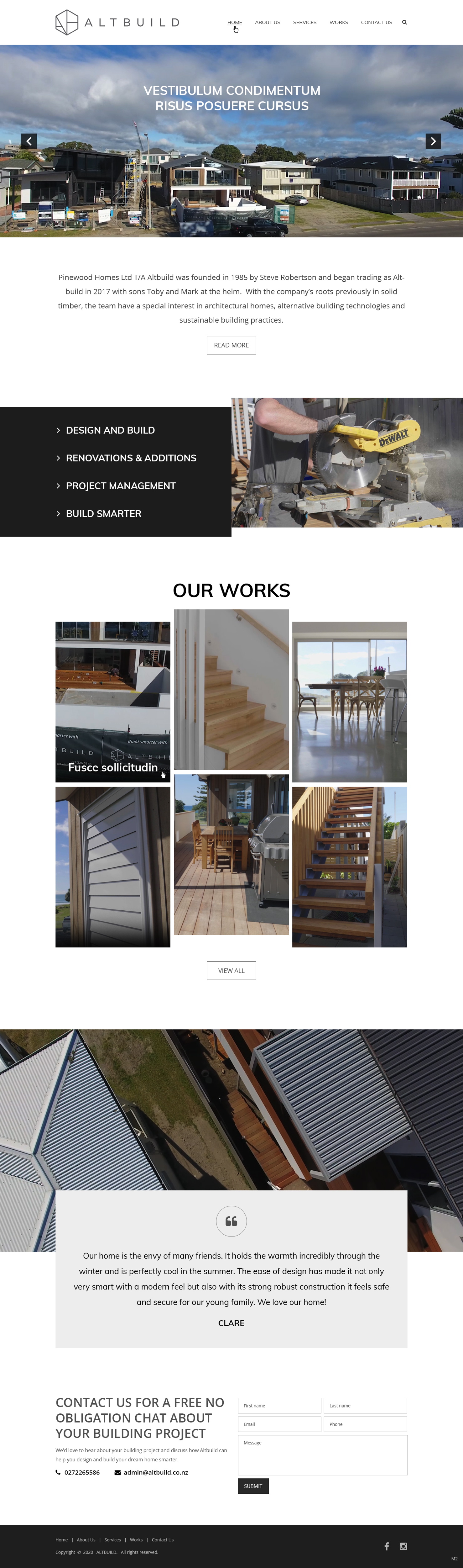 Wordpress Design by pb for Altbuild | Design #23627041