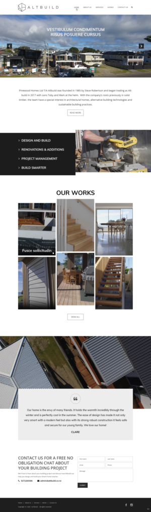 Design Wordpress par pb pour Altbuild | Design : #23627041