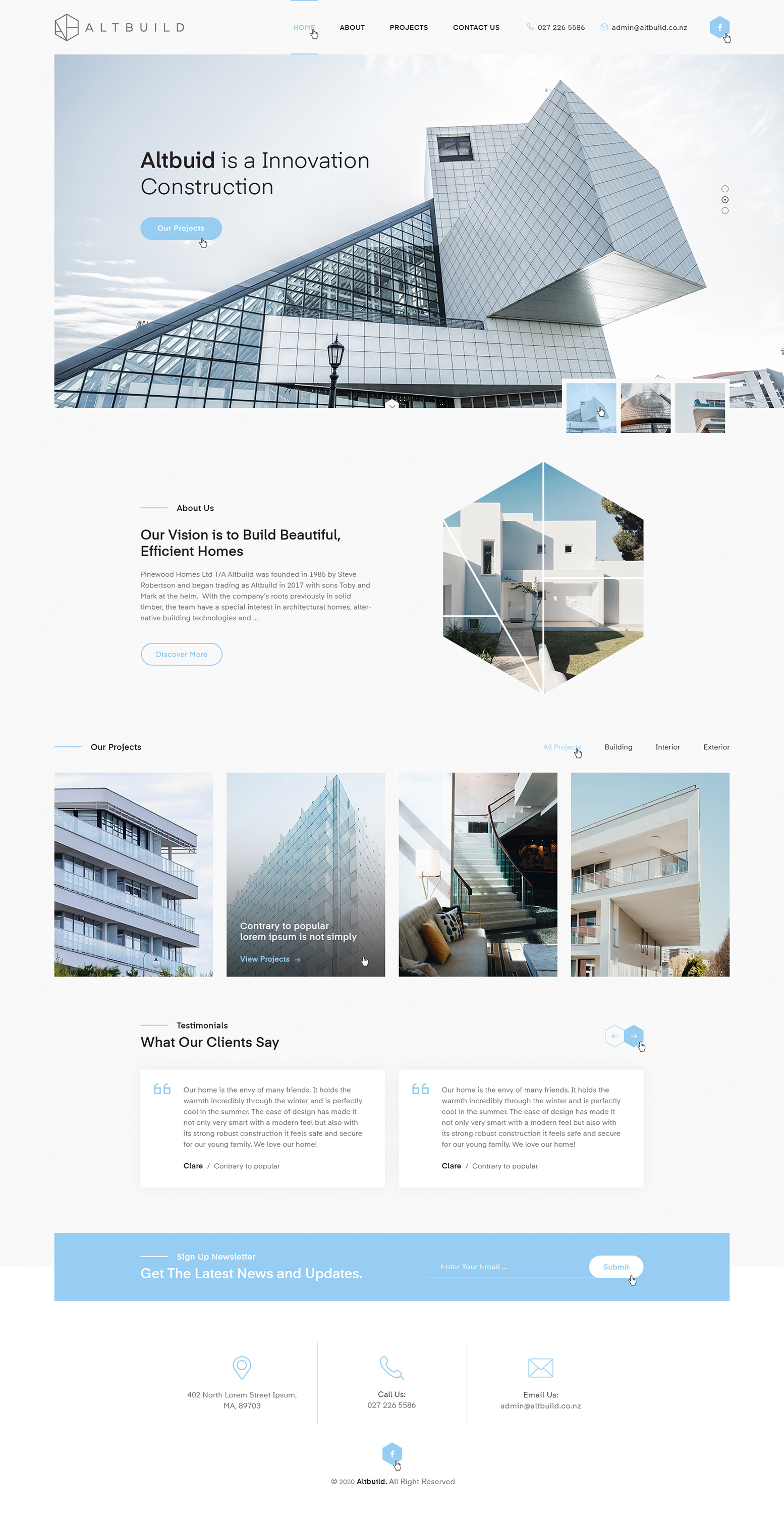 Wordpress Design by Ved Web Services for Altbuild | Design #23718737