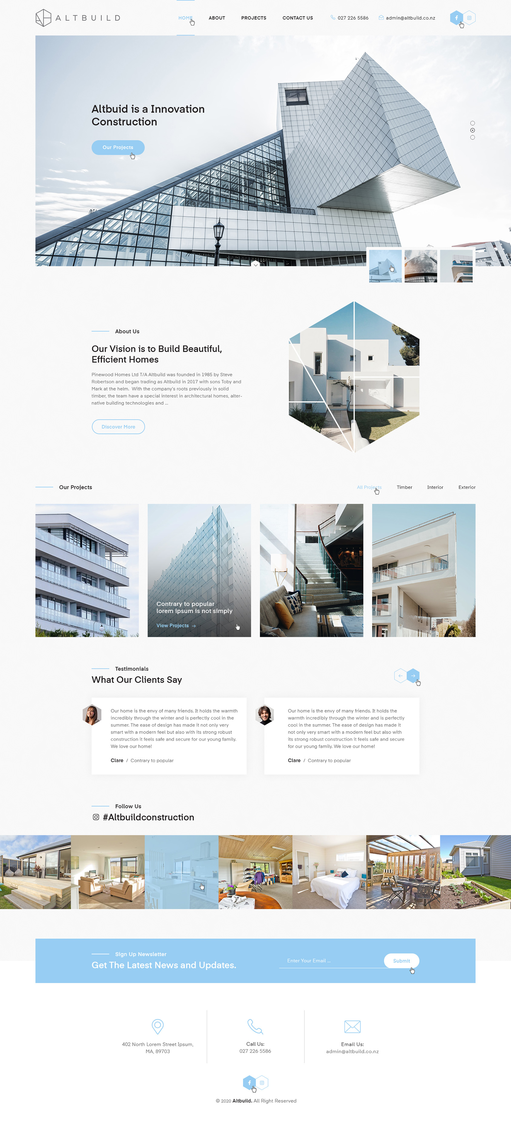 Wordpress Design by Ved Web Services for Altbuild | Design #23737907