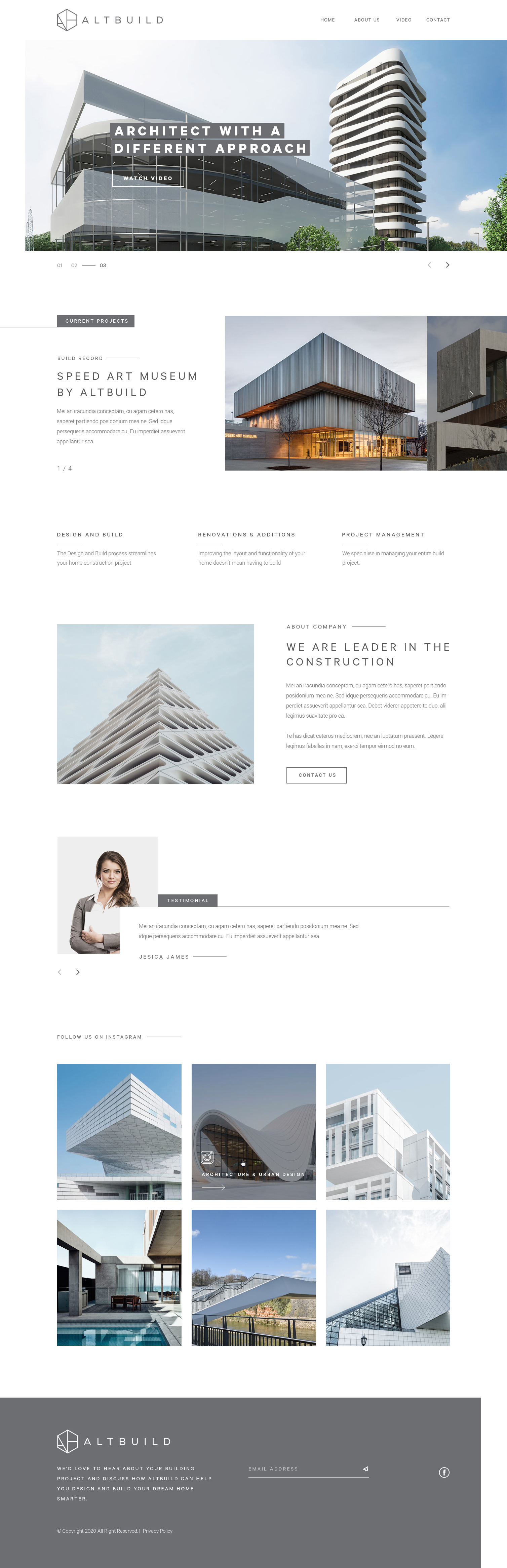 Diseño Wordpress por Vikram M para Altbuild | Diseño #23650017