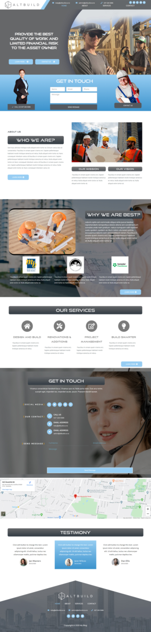 Diseño Wordpress por JohnDigiTech para Altbuild | Diseño #23750126