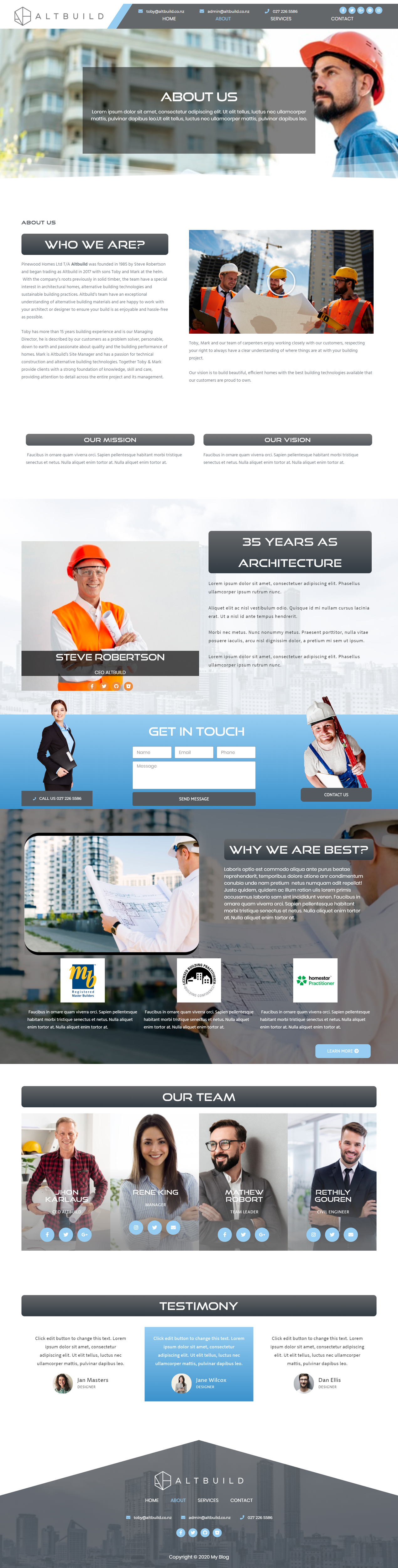 Diseño Wordpress por JohnDigiTech para Altbuild | Diseño #23750127