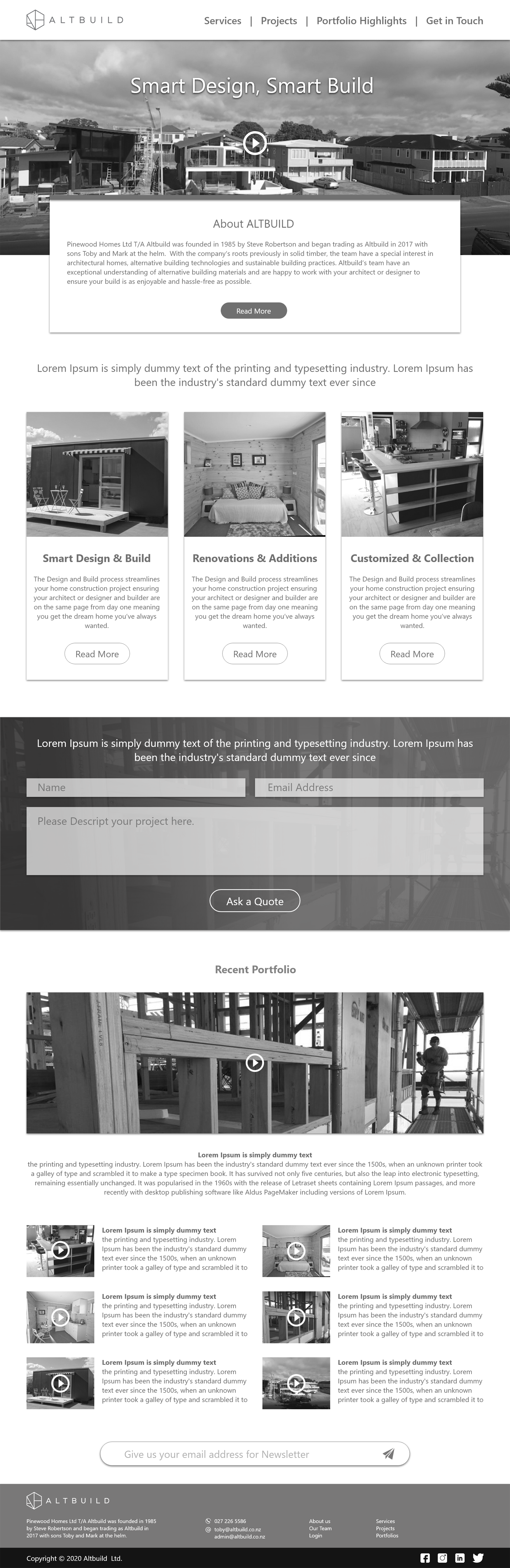 Wordpress Design by Meghcreations for Altbuild | Design #23663041