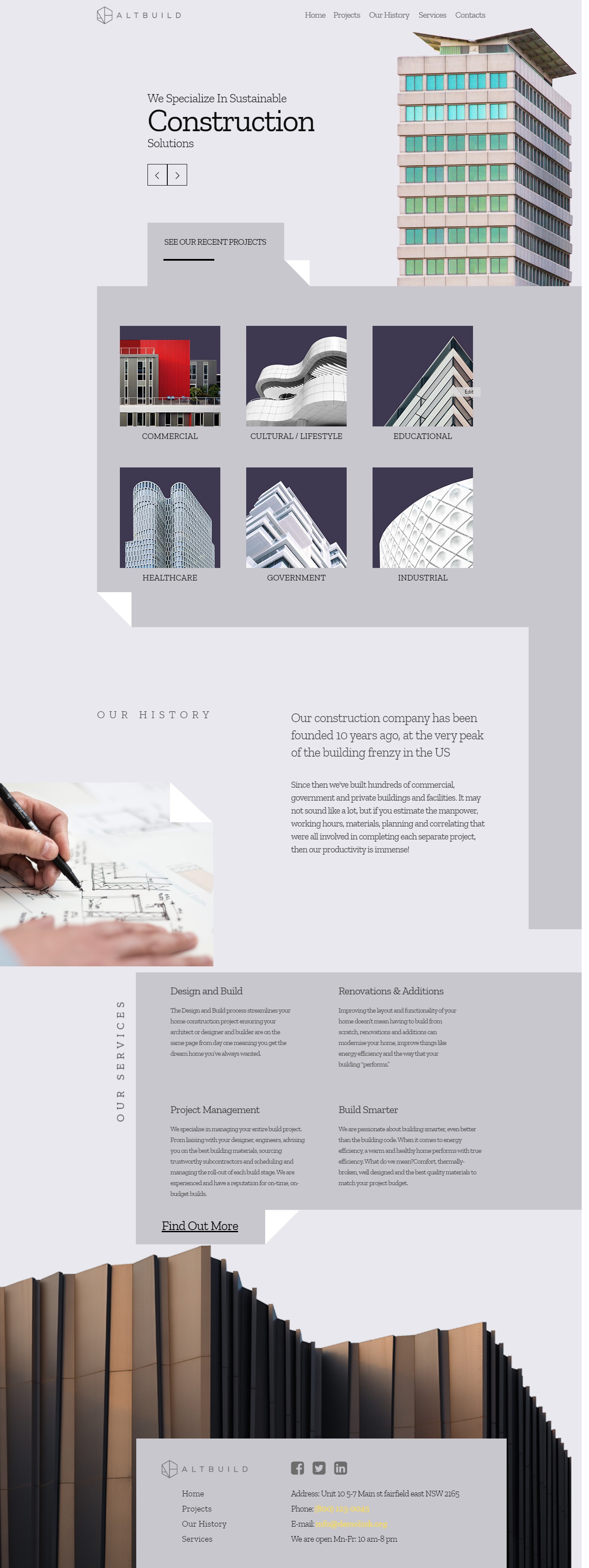 Wordpress Design by Thabiso M for Altbuild | Design #23671665