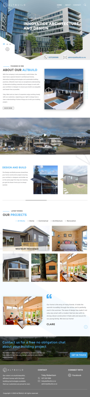 Diseño Wordpress por Bharanikumars para Altbuild | Diseño #23768671