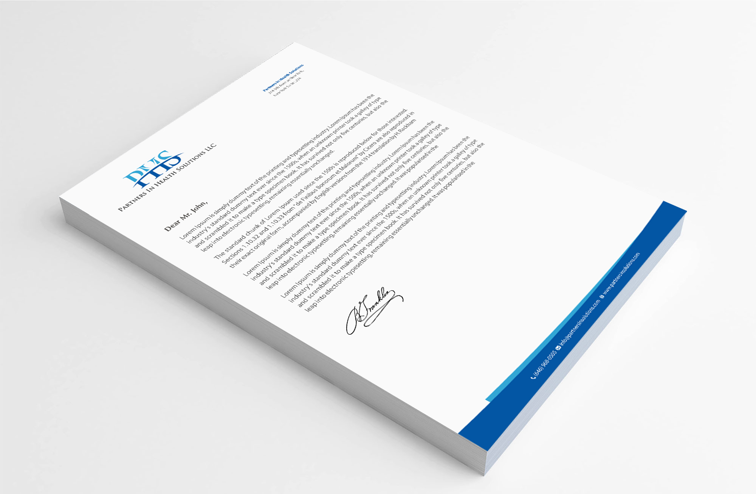 Stationery Design by Infinitive Technology for Partners In Health Solutions LLC | Design #23637495