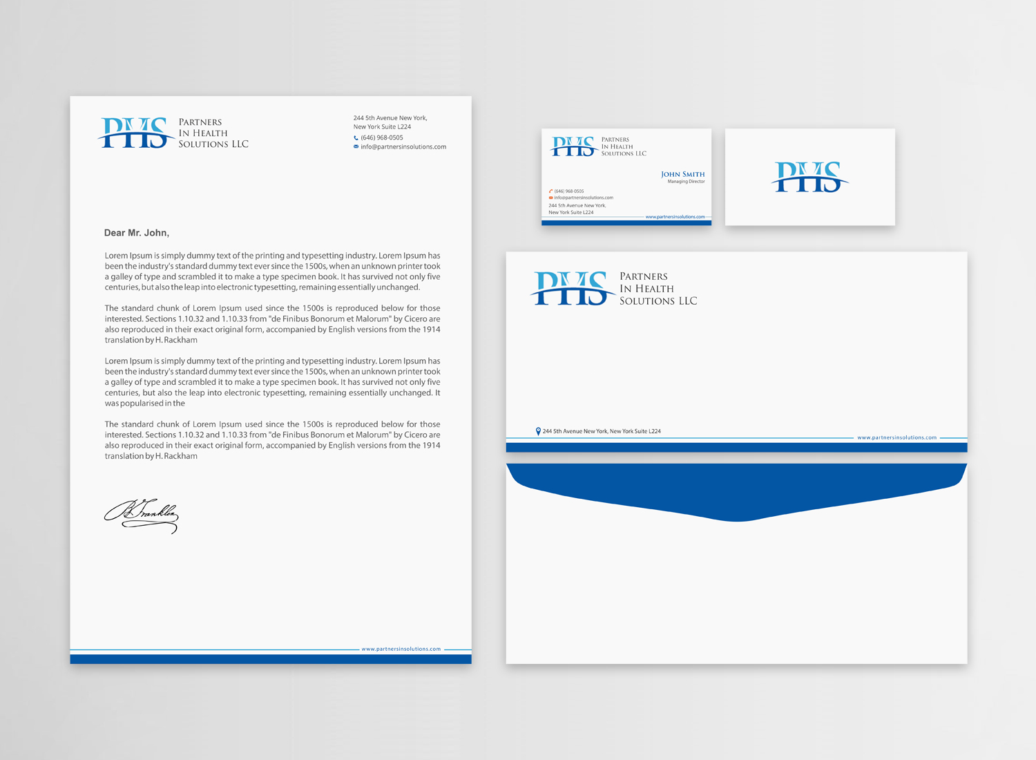 Diseño de Papelería por Infinitive Technology para Partners In Health Solutions LLC | Diseño #23643862