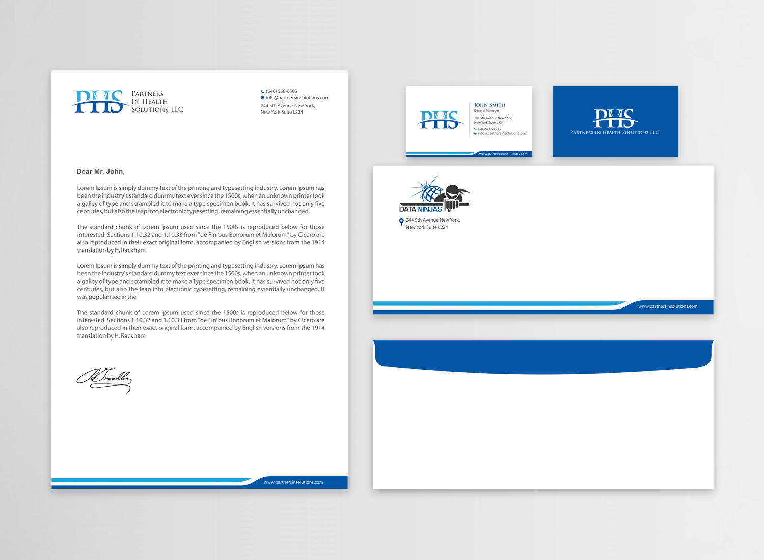 Stationery Design by Infinitive Technology for Partners In Health Solutions LLC | Design #23643865