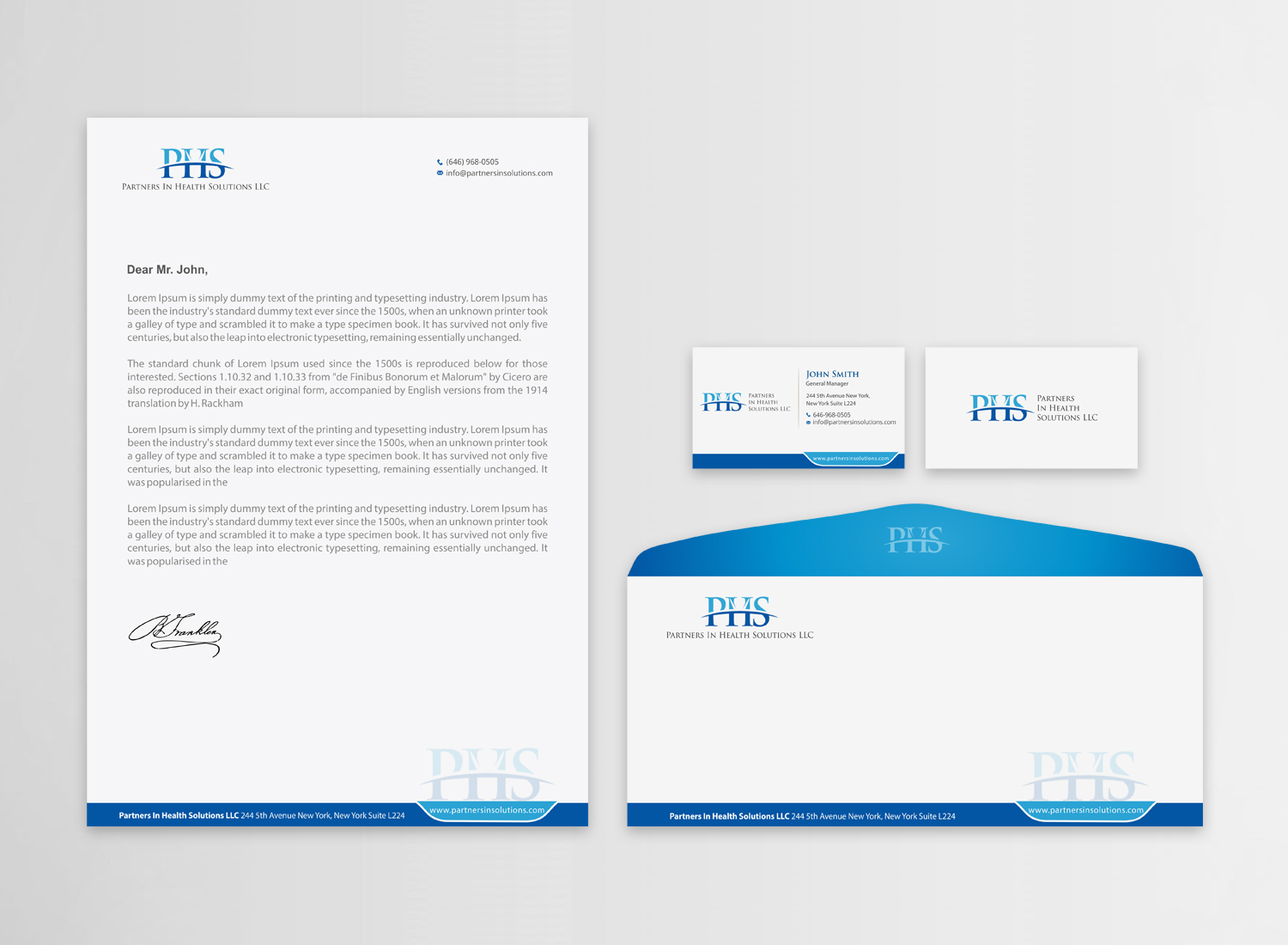 Stationery Design by Infinitive Technology for Partners In Health Solutions LLC | Design #23644058