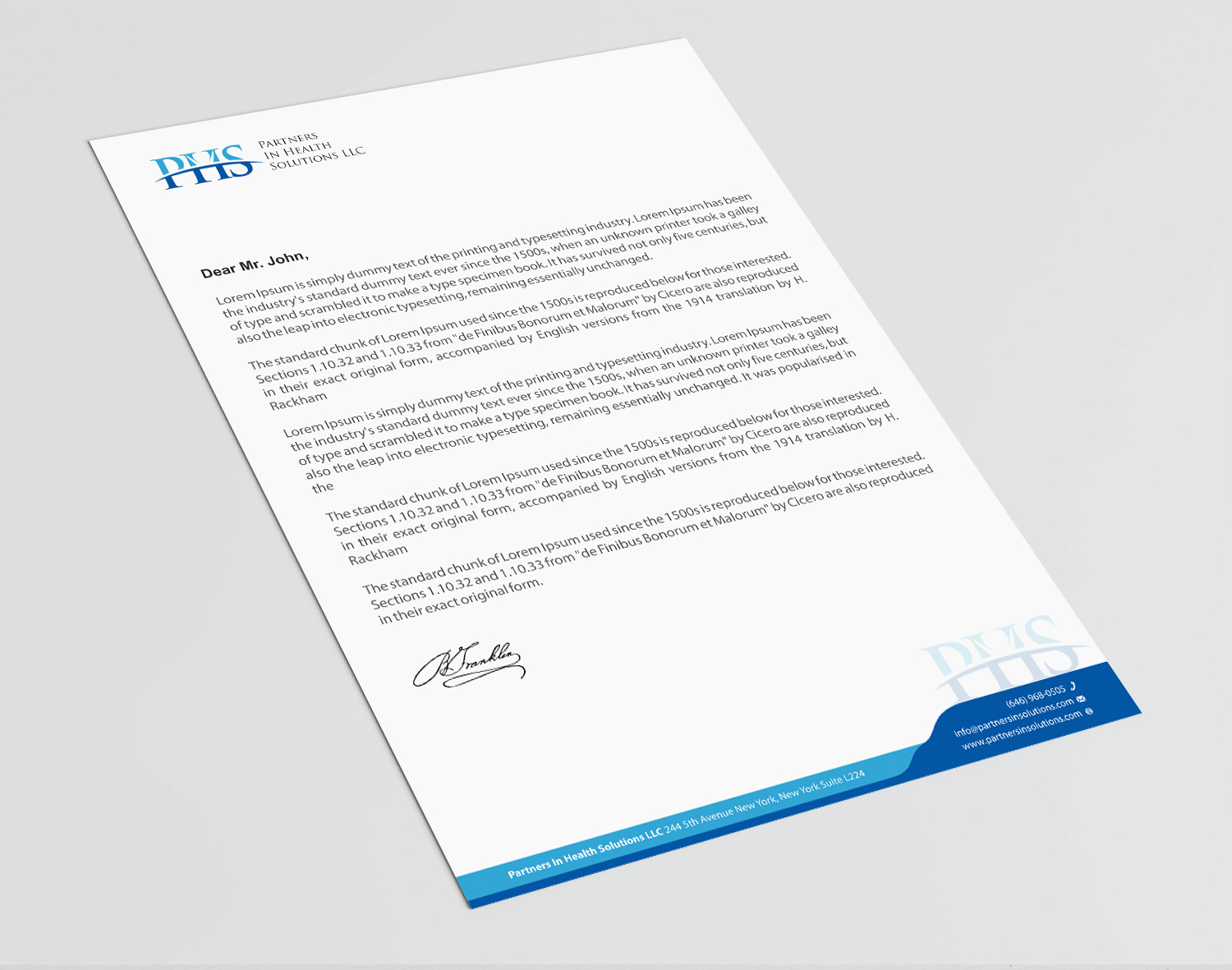 Stationery Design by Infinitive Technology for Partners In Health Solutions LLC | Design #23647423