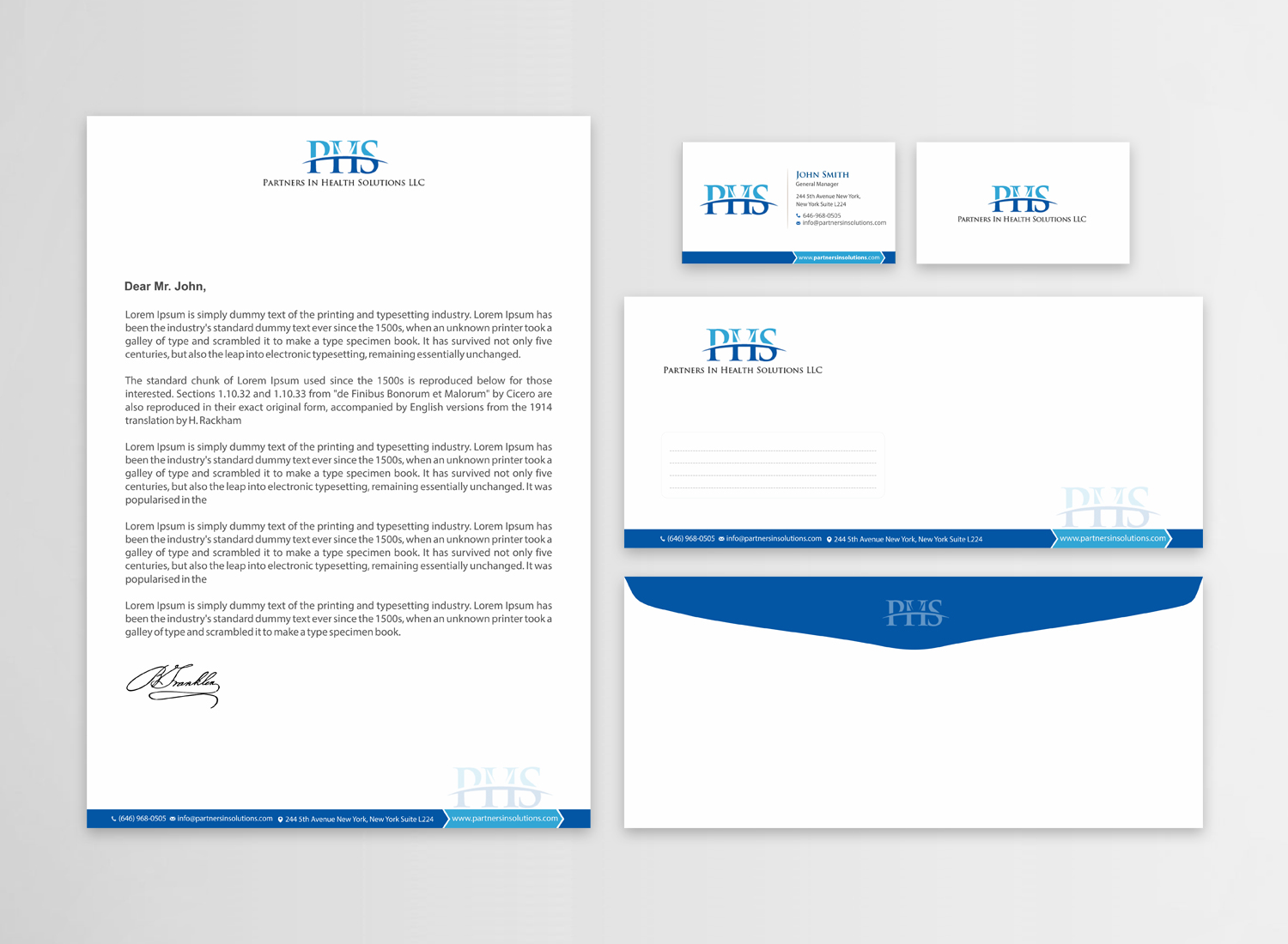 Stationery Design by Infinitive Technology for Partners In Health Solutions LLC | Design #23650873