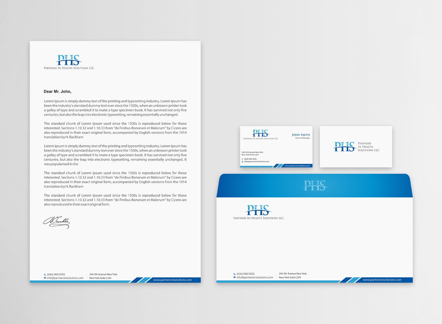 Stationery Design by Infinitive Technology for Partners In Health Solutions LLC | Design #23650875