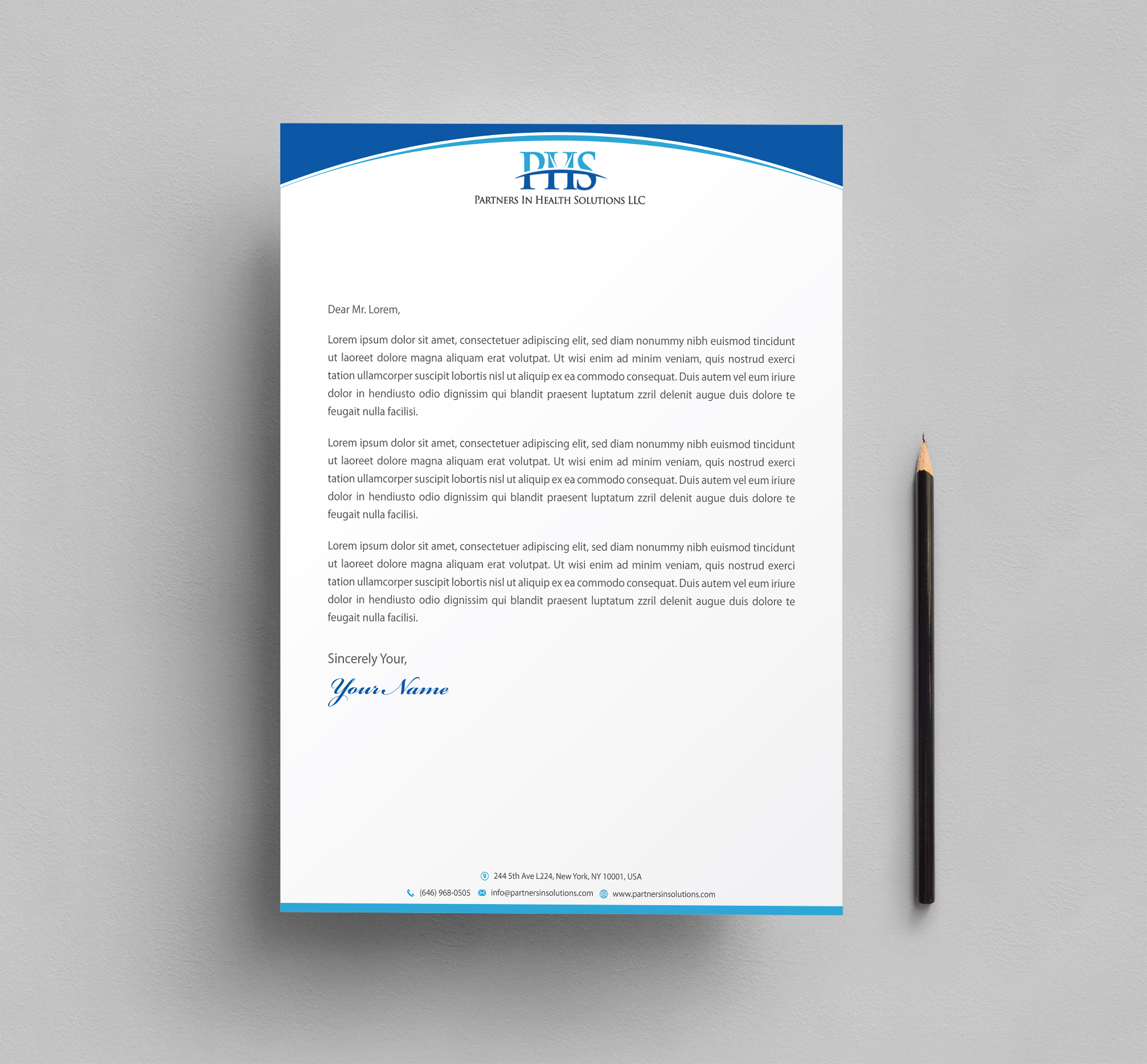 Stationery Design by Infinitive Technology for Partners In Health Solutions LLC | Design #23658001