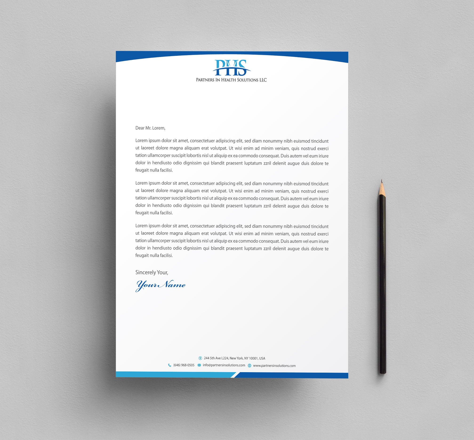 Schreibwaren-Design von Infinitive Technology für Partners In Health Solutions LLC | Design #23658003