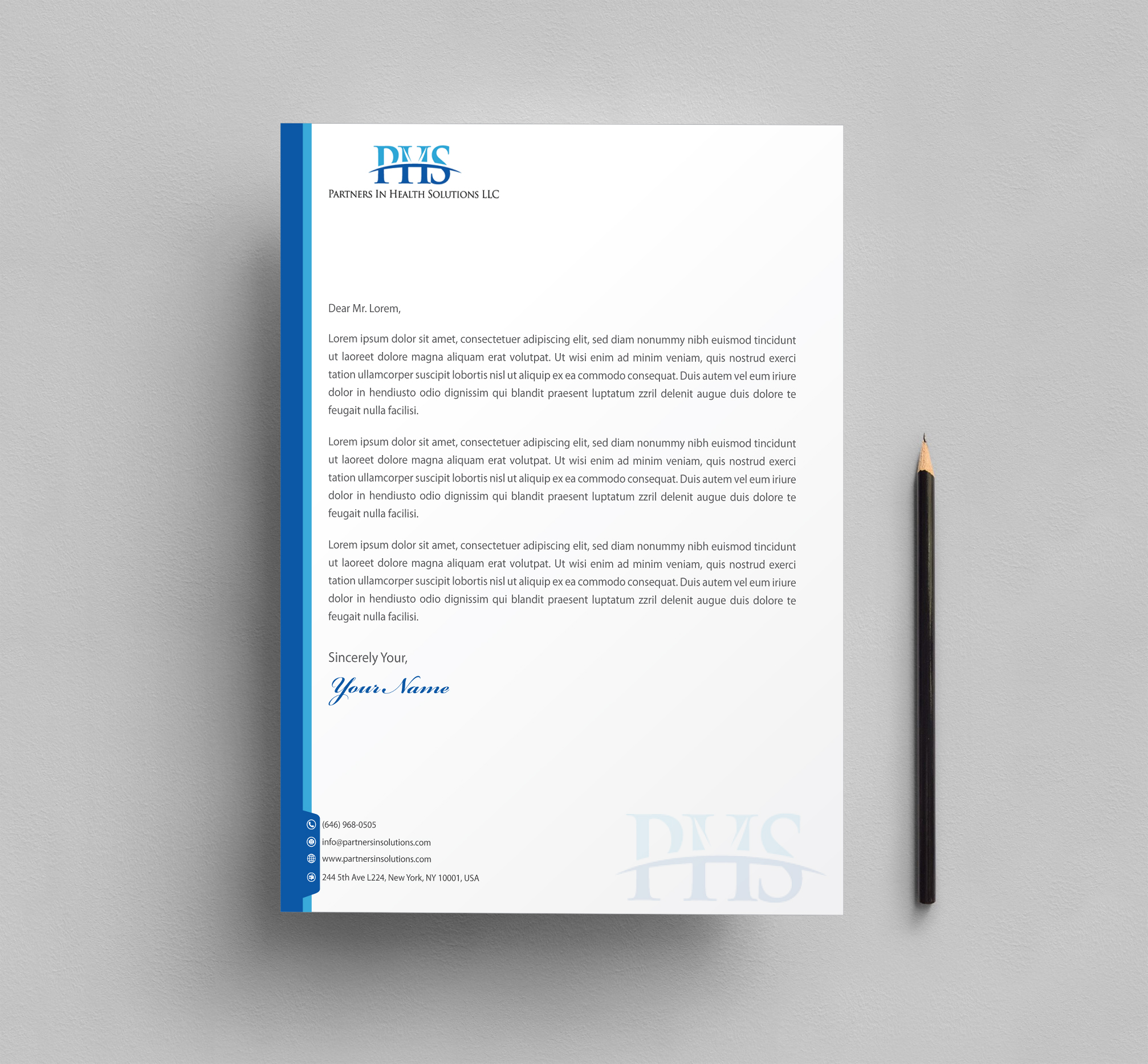 Stationery Design by Infinitive Technology for Partners In Health Solutions LLC | Design #23658085