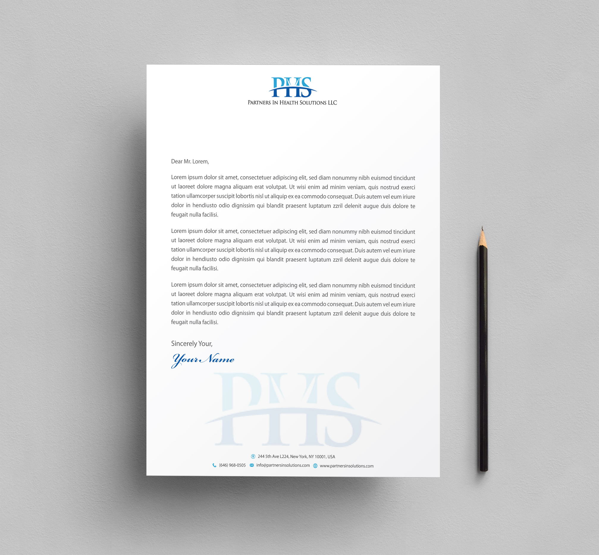 Stationery Design by Infinitive Technology for Partners In Health Solutions LLC | Design #23658179