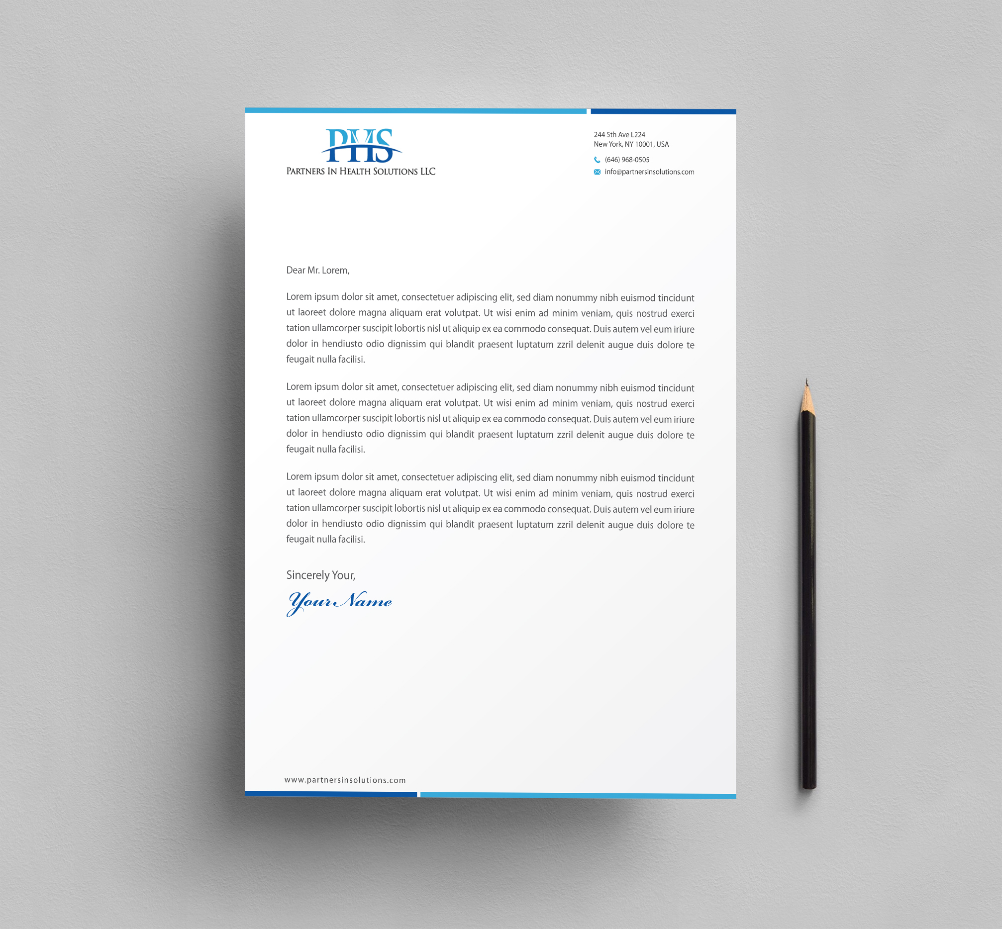 Stationery Design by Infinitive Technology for Partners In Health Solutions LLC | Design #23658180