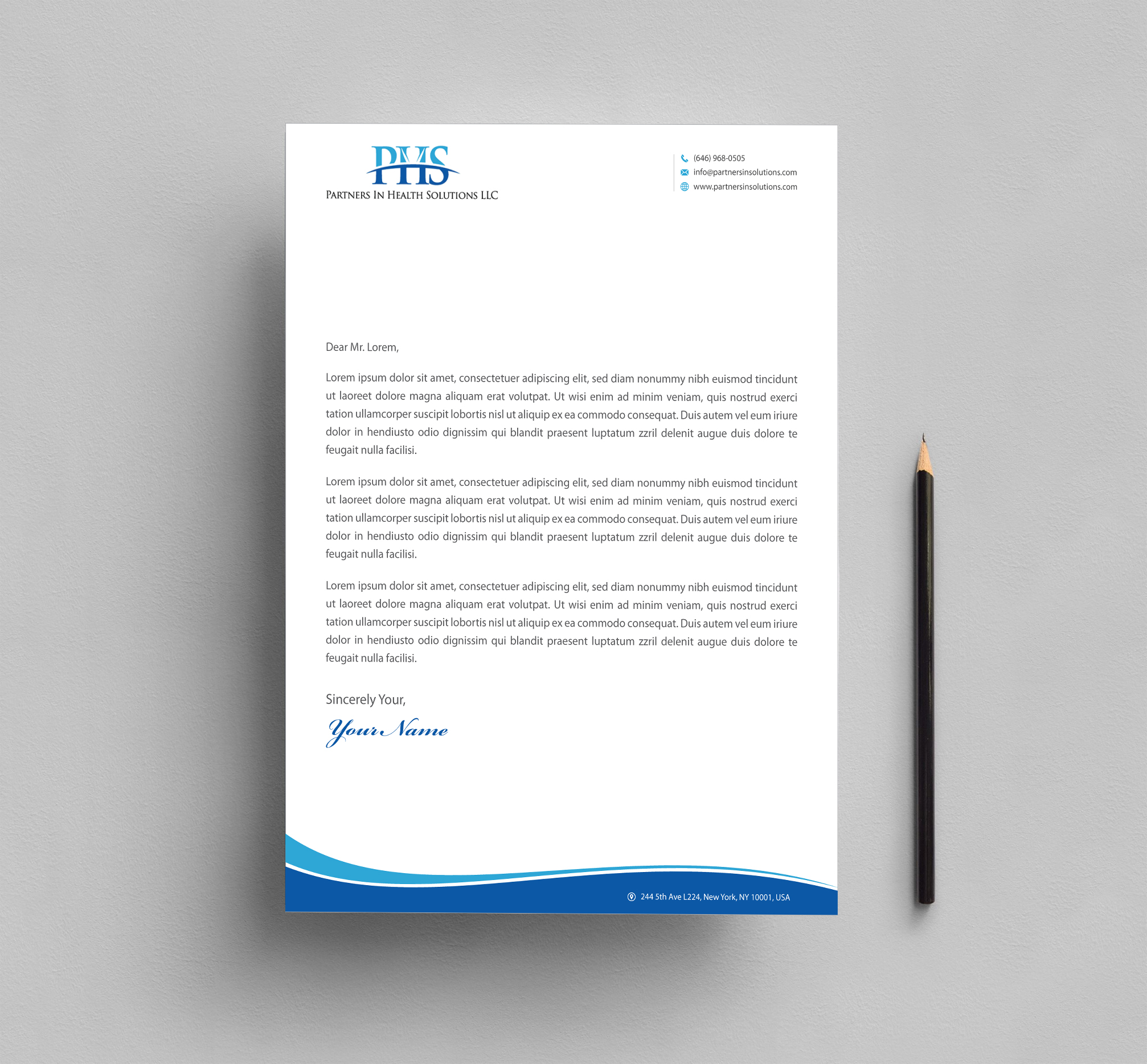 Stationery Design by Infinitive Technology for Partners In Health Solutions LLC | Design #23658359