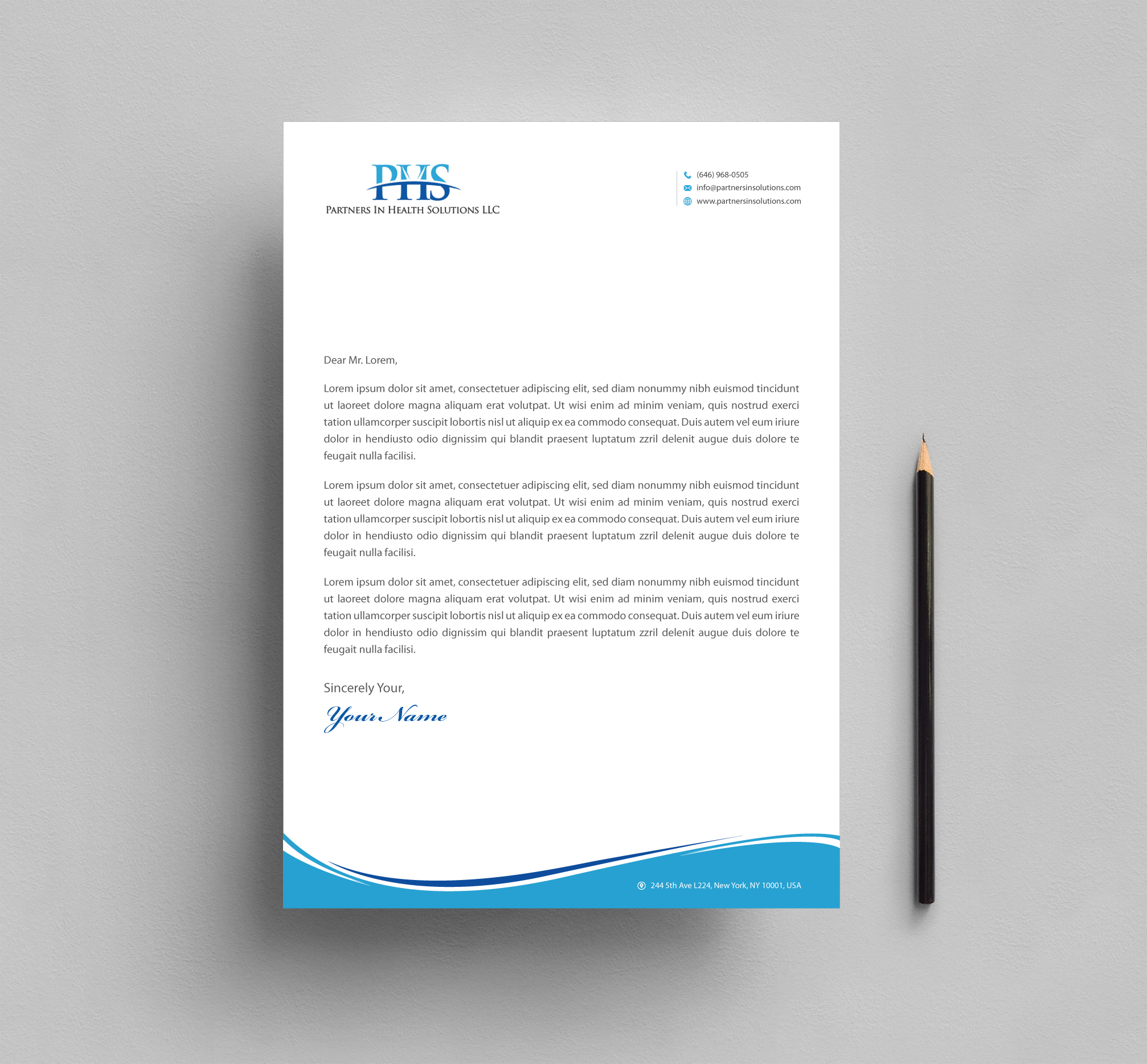 Schreibwaren-Design von Infinitive Technology für Partners In Health Solutions LLC | Design #23658415