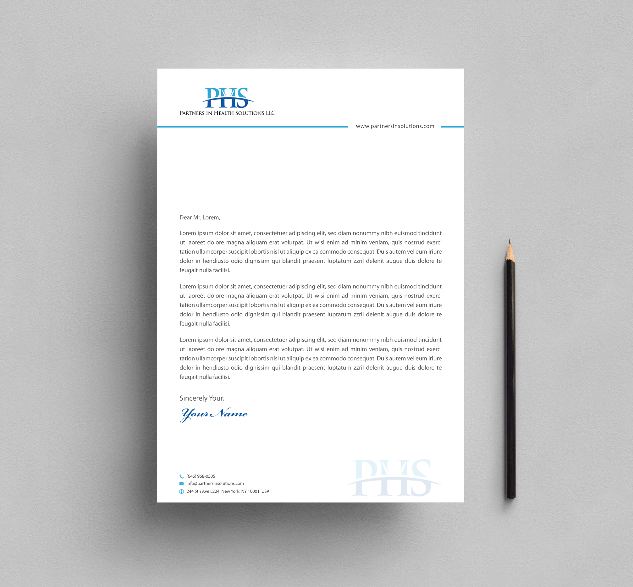 Stationery Design by Infinitive Technology for Partners In Health Solutions LLC | Design #23658416