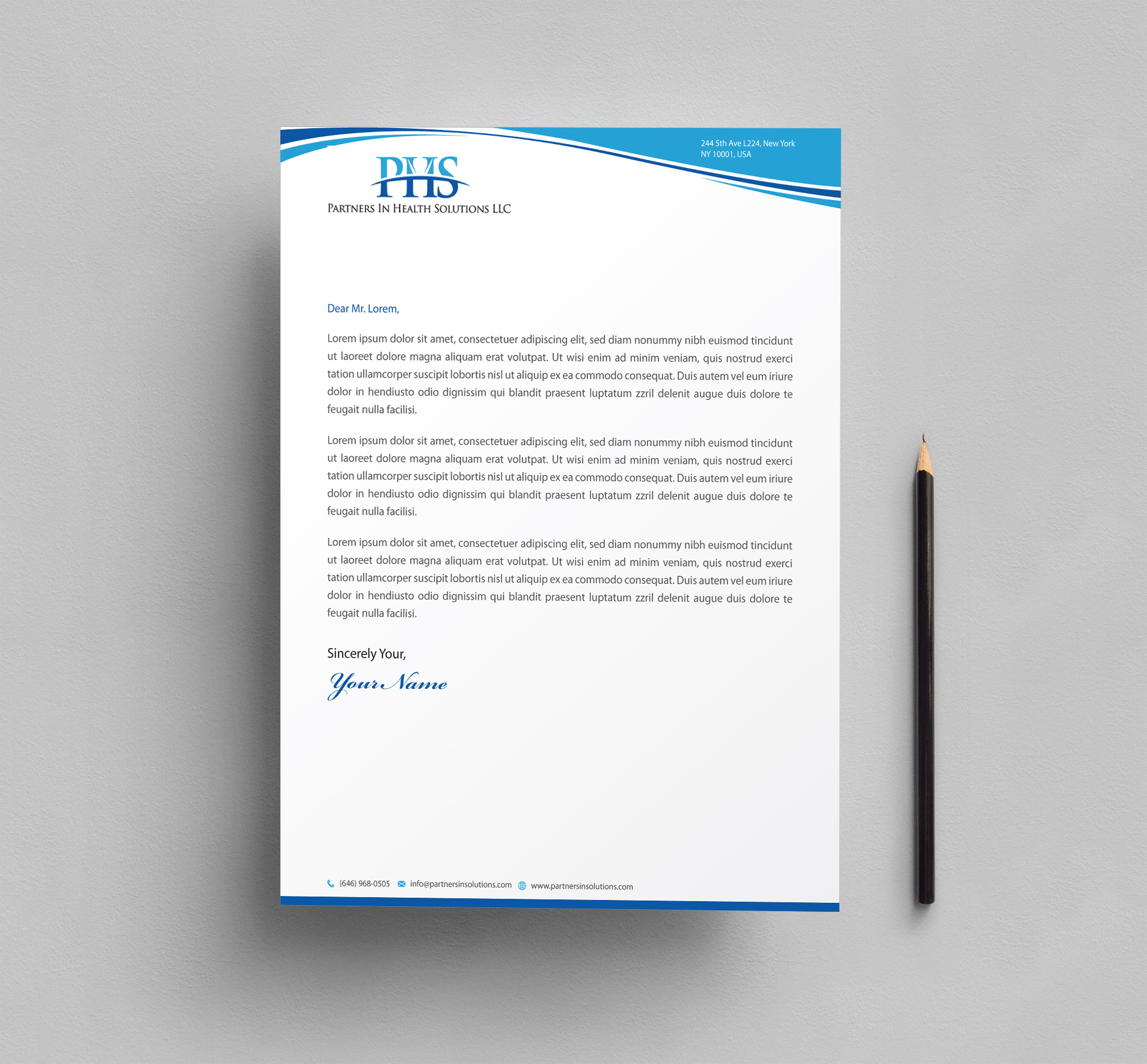 Schreibwaren-Design von Infinitive Technology für Partners In Health Solutions LLC | Design #23658516