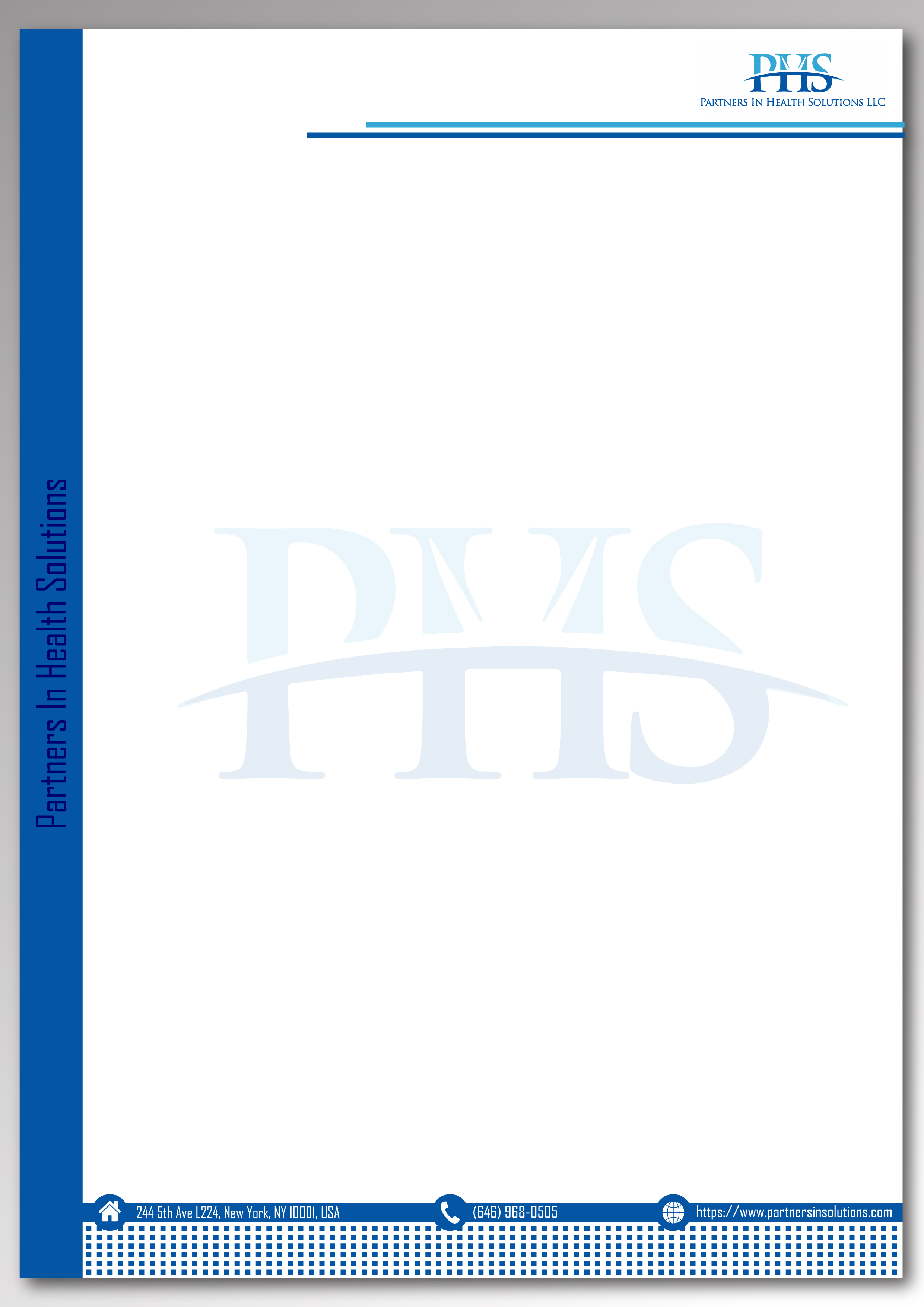 Stationery Design by Happy Design Worlds for Partners In Health Solutions LLC | Design #23660034