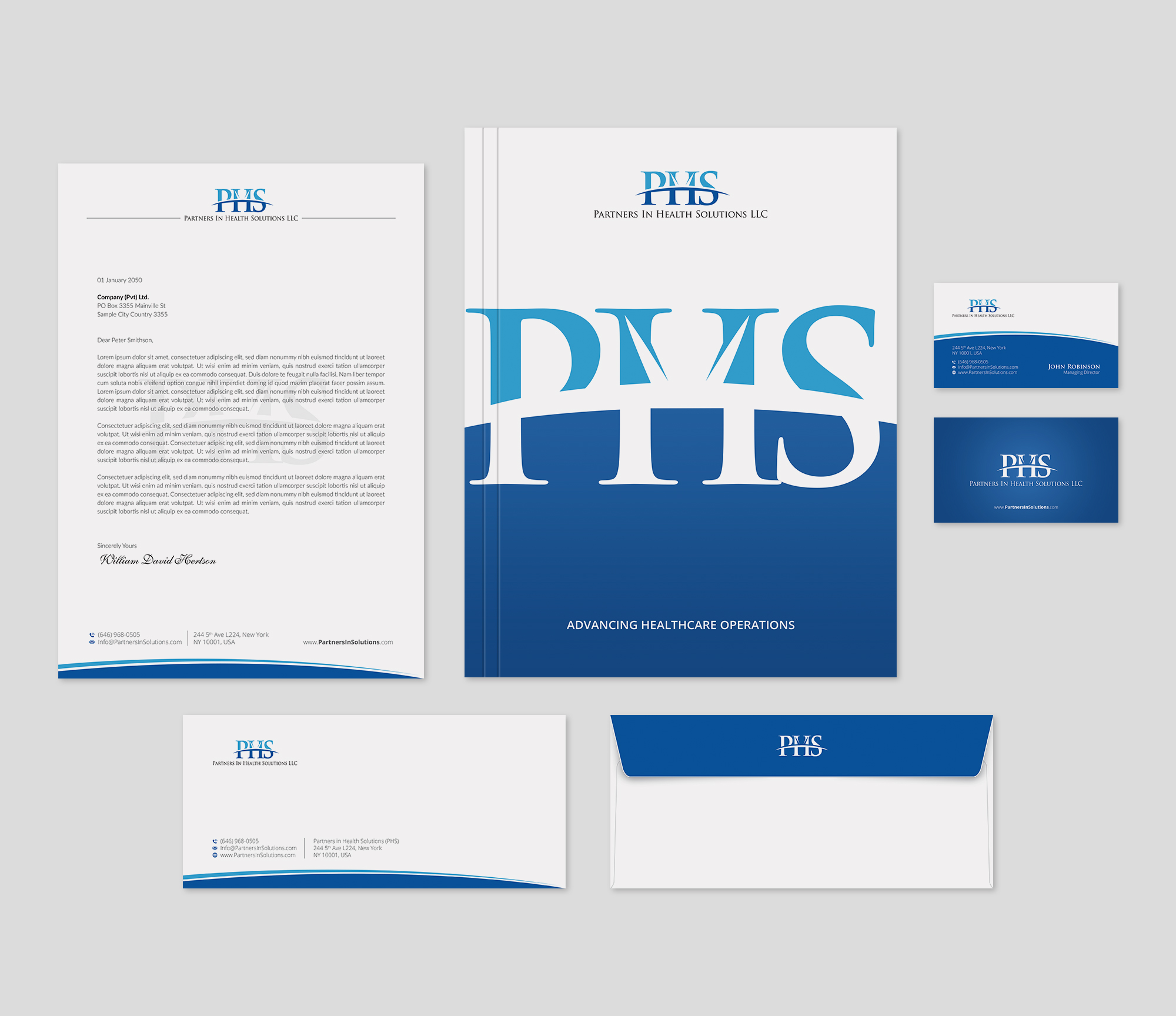 Diseño de Papelería por OxonoArt para Partners In Health Solutions LLC | Diseño #23634701
