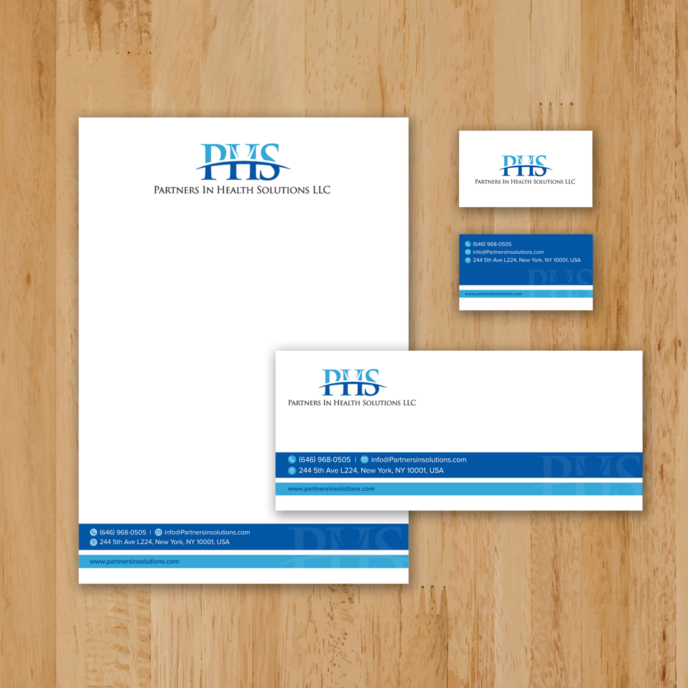 Stationery Design by Mayur Bhutada for Partners In Health Solutions LLC | Design #23646671