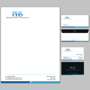 Stationery Design by T.R for Partners In Health Solutions LLC | Design: #23664992