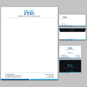 Stationery Design by T.R for Partners In Health Solutions LLC | Design: #23665008