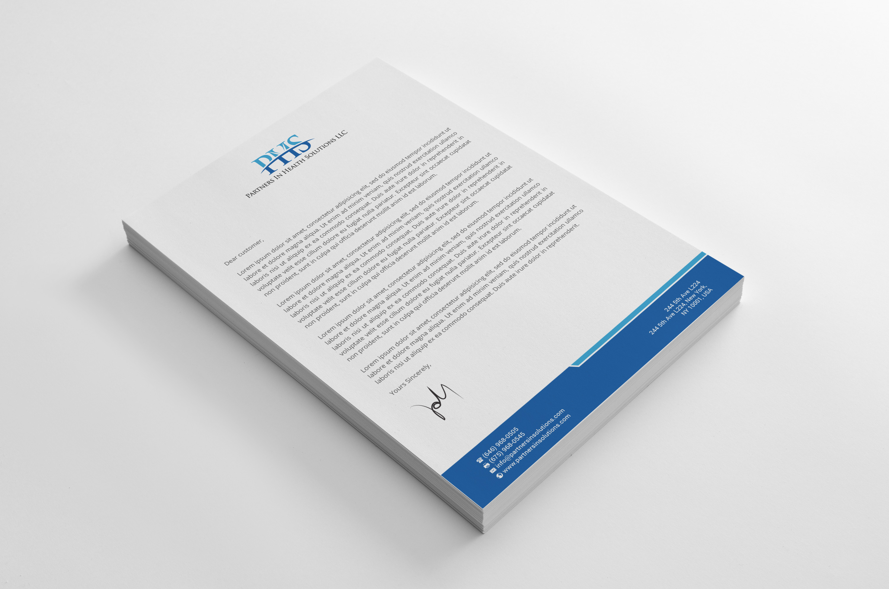 Diseño de Papelería por R.design para Partners In Health Solutions LLC | Diseño #23614005