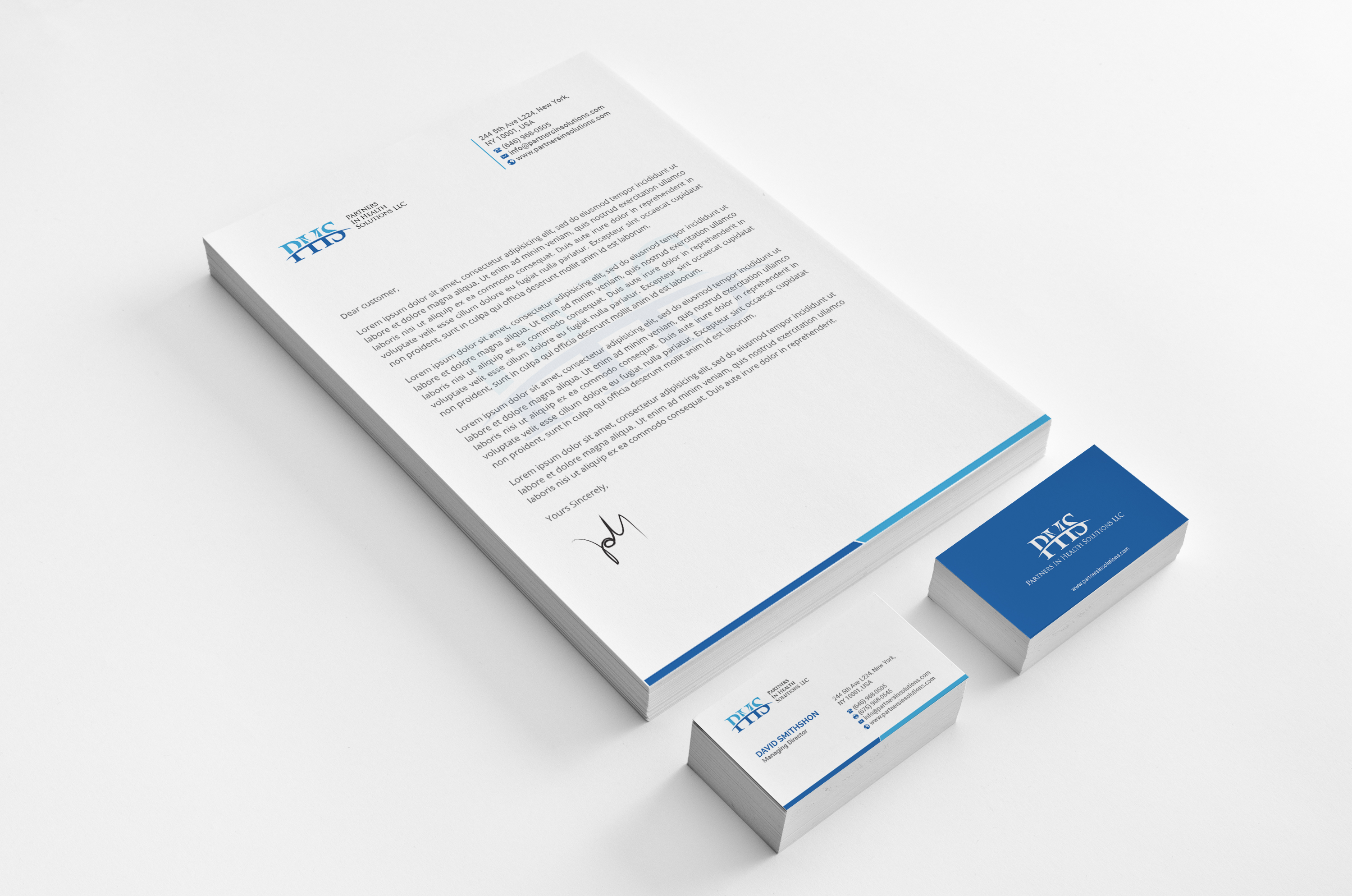 Diseño de Papelería por R.design para Partners In Health Solutions LLC | Diseño #23616881