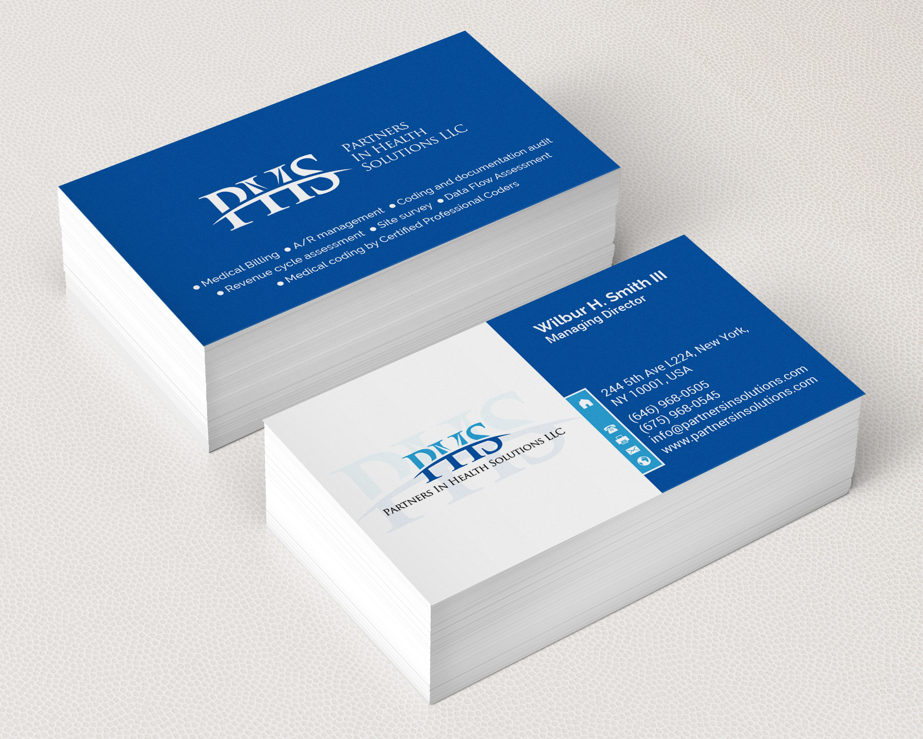 Stationery Design by R.design for Partners In Health Solutions LLC | Design #23625698