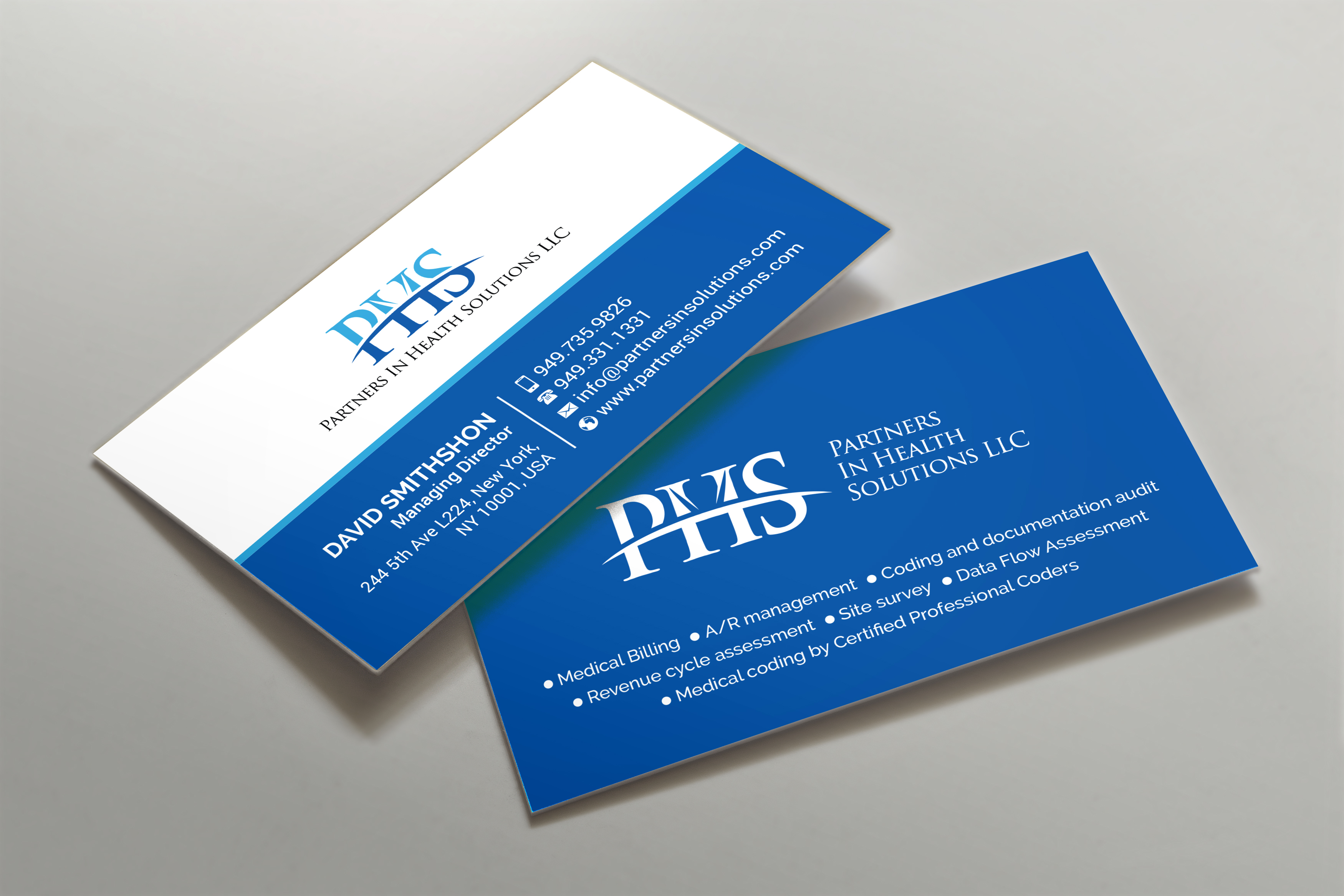 Stationery Design by R.design for Partners In Health Solutions LLC | Design #23641741