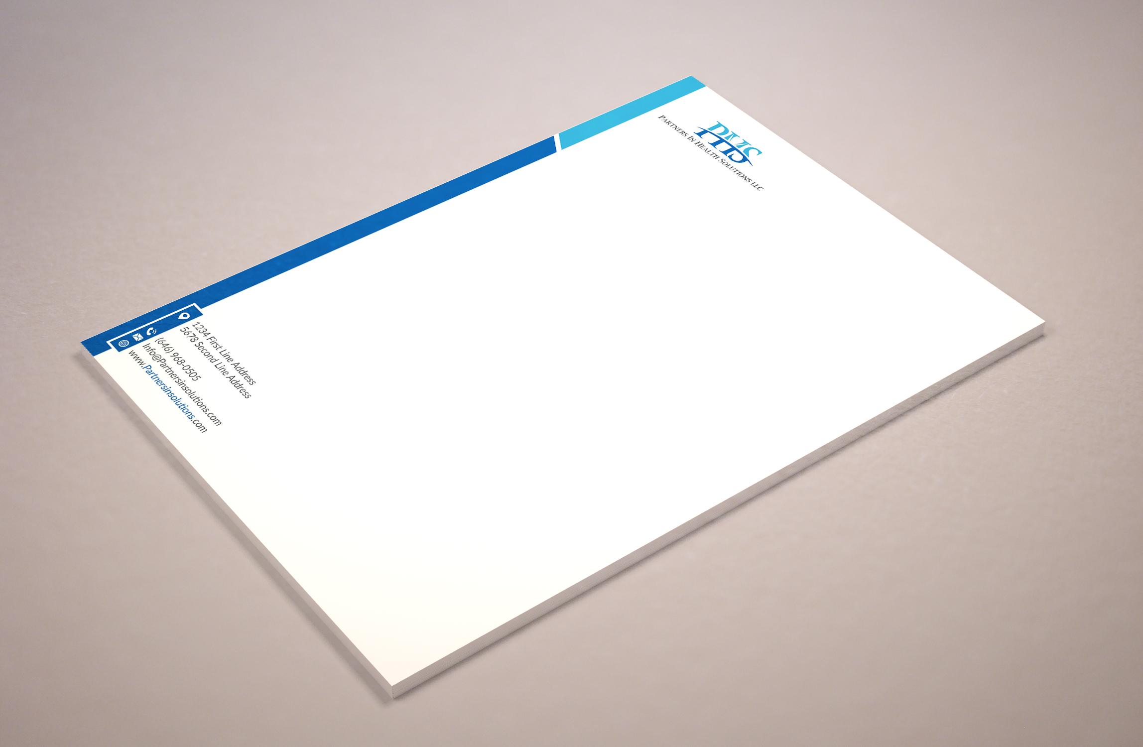 Stationery Design by Musa. A for Partners In Health Solutions LLC | Design #23663104