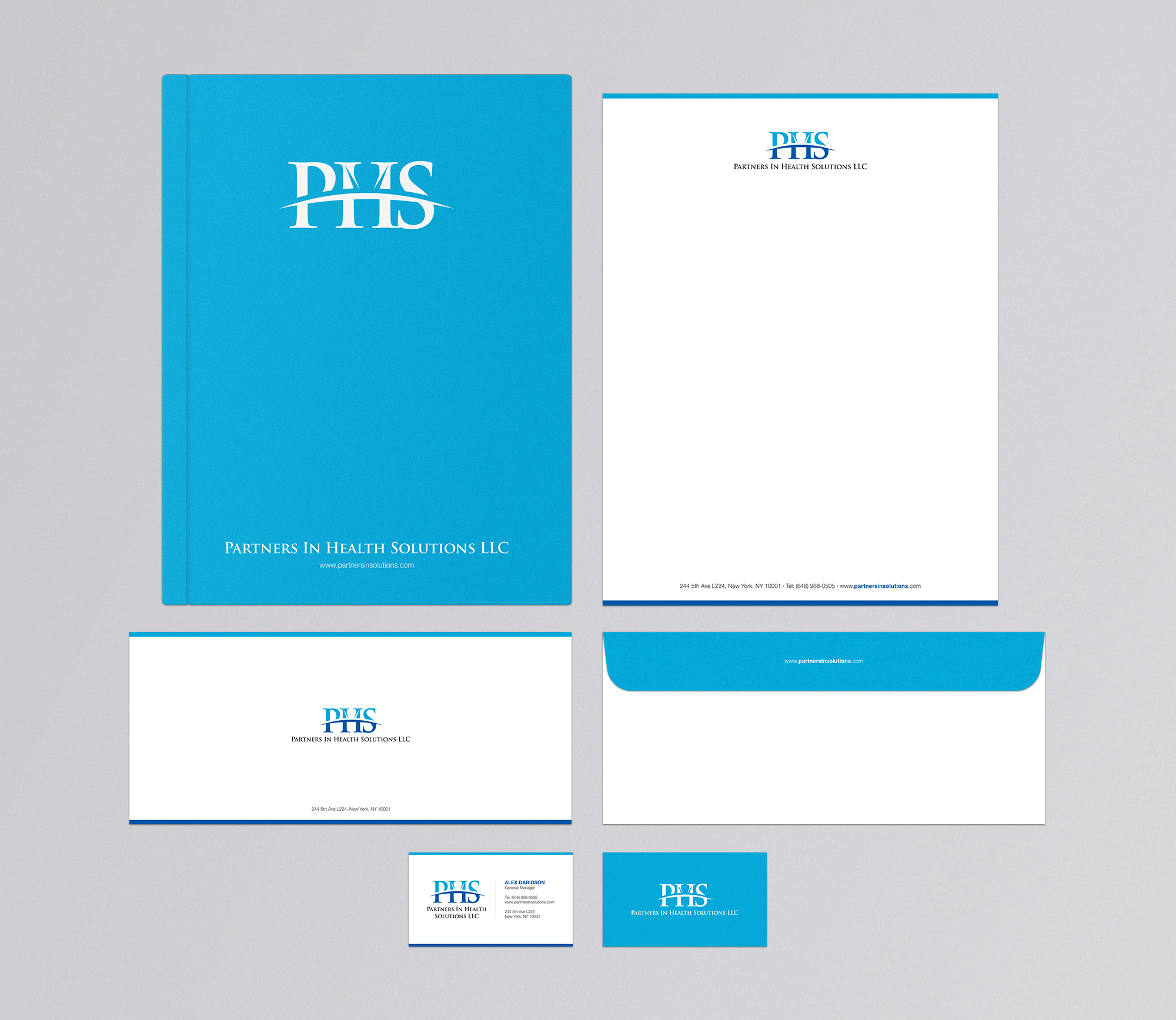 Stationery Design by logodentity for Partners In Health Solutions LLC | Design #23629295
