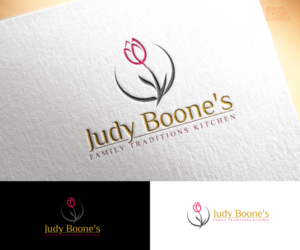 Judy Boone's family traditions kitchen | Logo Design by step forward 2