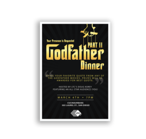 NIC Conference Godfather Dinner | Grafik-Design von IndreDesign
