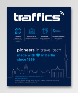 Anzeige Zeitschrift Umschlagseite Travel Technology | Diseño de Anuncio de Prensa por ecorokerz
