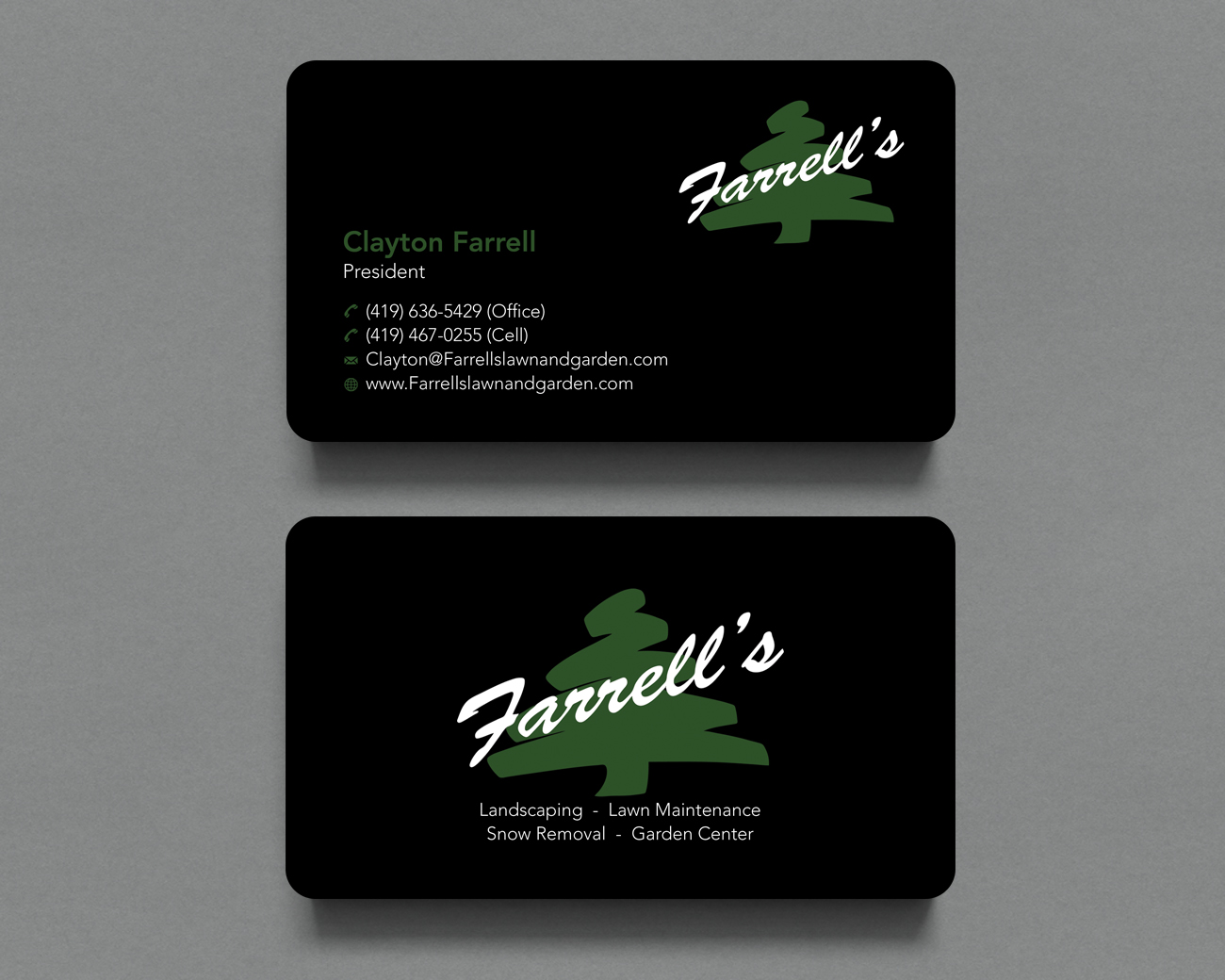 Business Card Design by Shahin Hossen for Farrell's Lawn & Garden Center LLC | Design #23639402