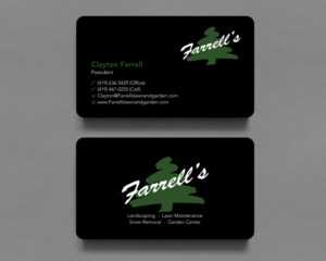 Business Card Design by Shahin Hossen for Farrell's Lawn & Garden Center LLC | Design: #23639402