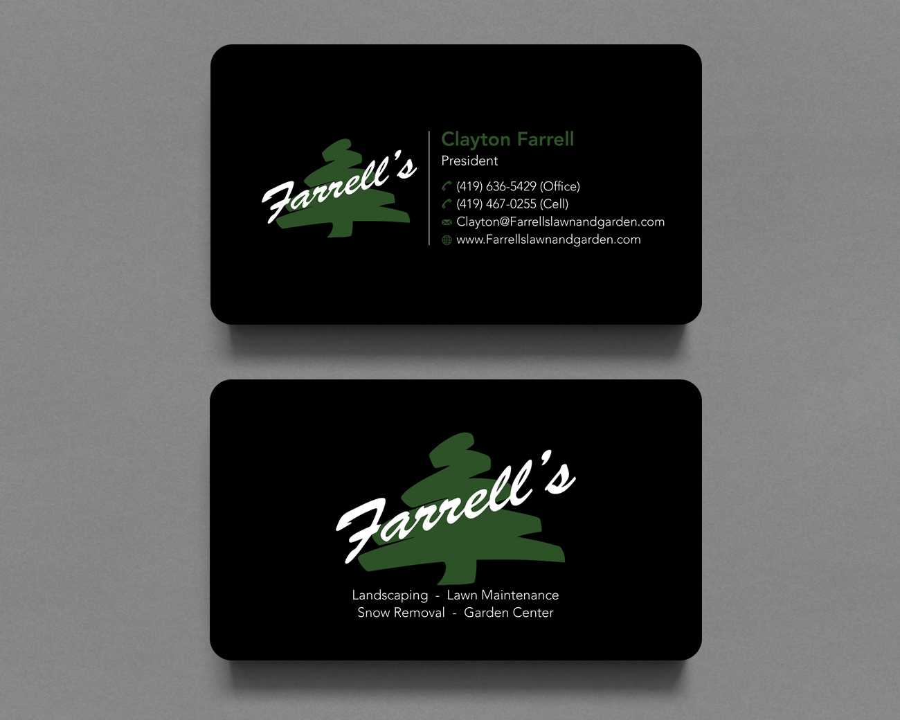 Business Card Design by Shahin Hossen for Farrell's Lawn & Garden Center LLC | Design #23639418