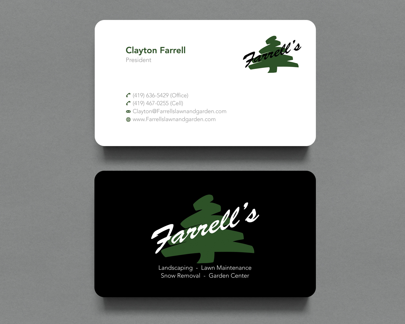 Business Card Design by Shahin Hossen for Farrell's Lawn & Garden Center LLC | Design #23639463