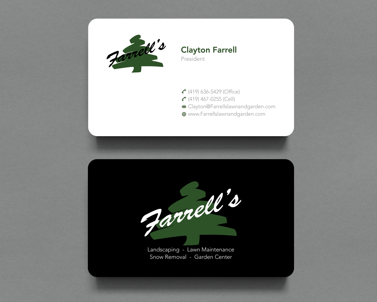 Business Card Design by Shahin Hossen for Farrell's Lawn & Garden Center LLC | Design #23639485