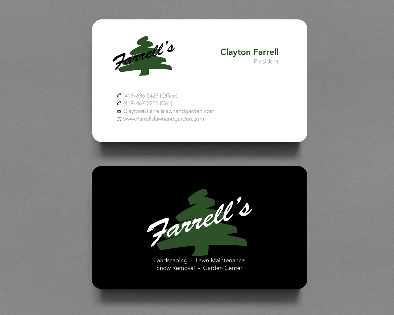 Business Card Design by Shahin Hossen for Farrell's Lawn & Garden Center LLC | Design #23639510