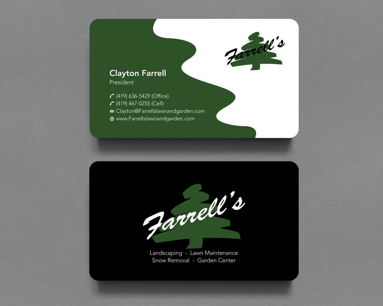Business Card Design by Shahin Hossen for Farrell's Lawn & Garden Center LLC | Design #23639785